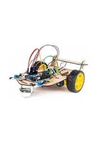 Ahşap Gövdeli Robot Araba Kiti