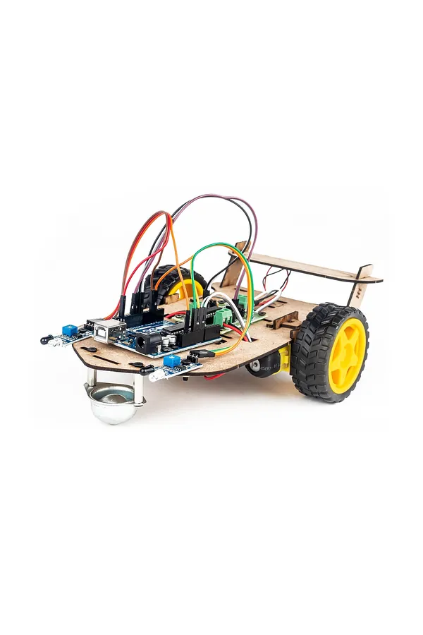 Ahşap Gövdeli Robot Araba Kiti