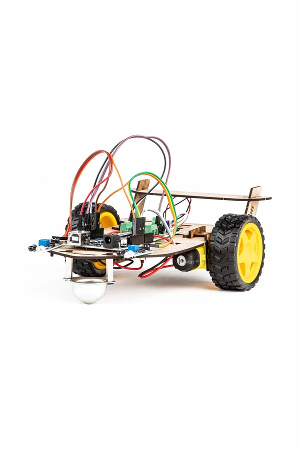 Ahşap Gövdeli Robot Araba Kiti
