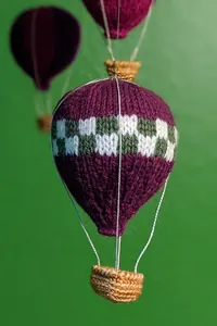 Çok Renkli Örgü Balonlu Dönence