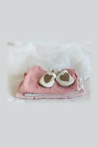 Pembe Kalpli Yenidoğan Hediye Seti